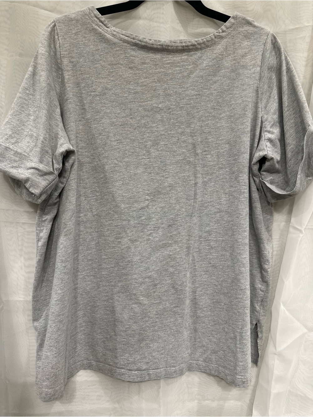 Woman Within Heather Gray Short-Sleeve Tee